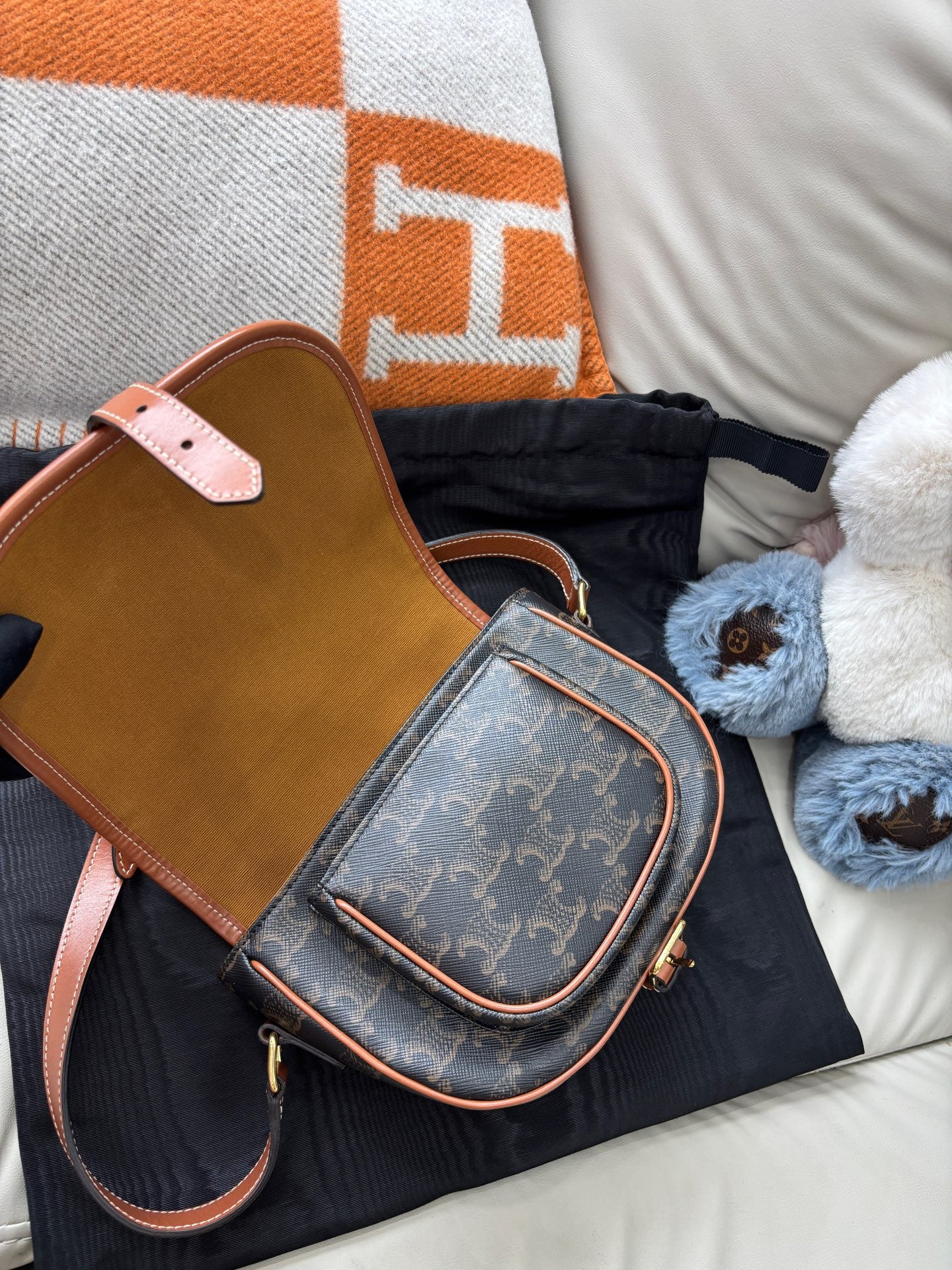 Celine Folco Medium Saddle Bag