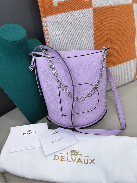 Delvaux Pin Twist Bucket Bag