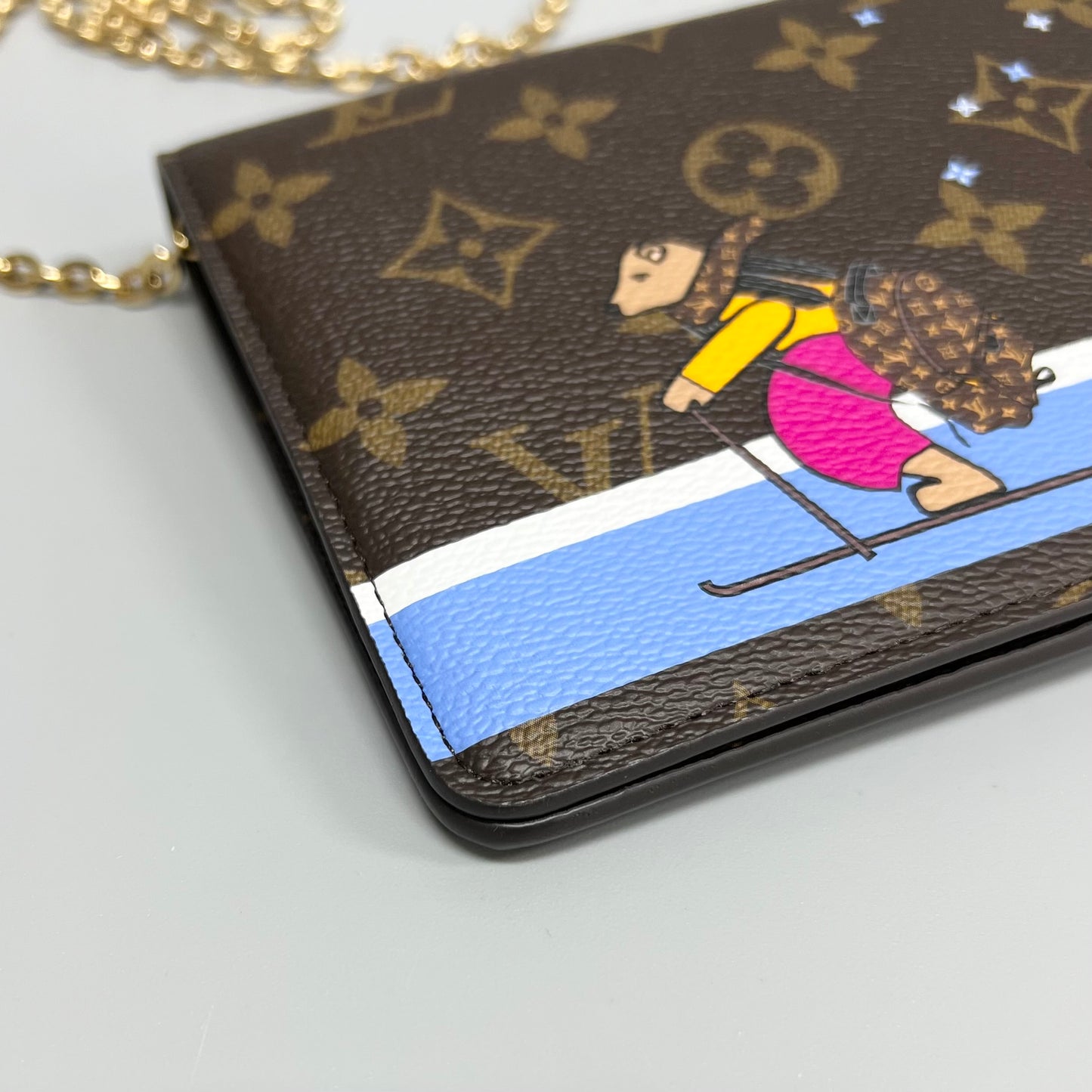 Louis Vuitton Limited Edition Ski Capsule Envelope Chain Bag