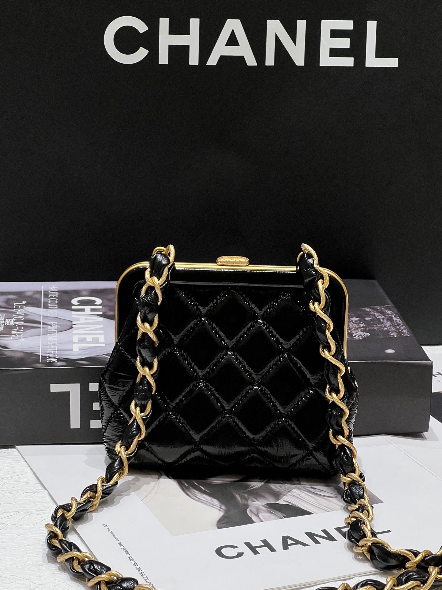 Chanel 24A Pink Bow Evening Bag