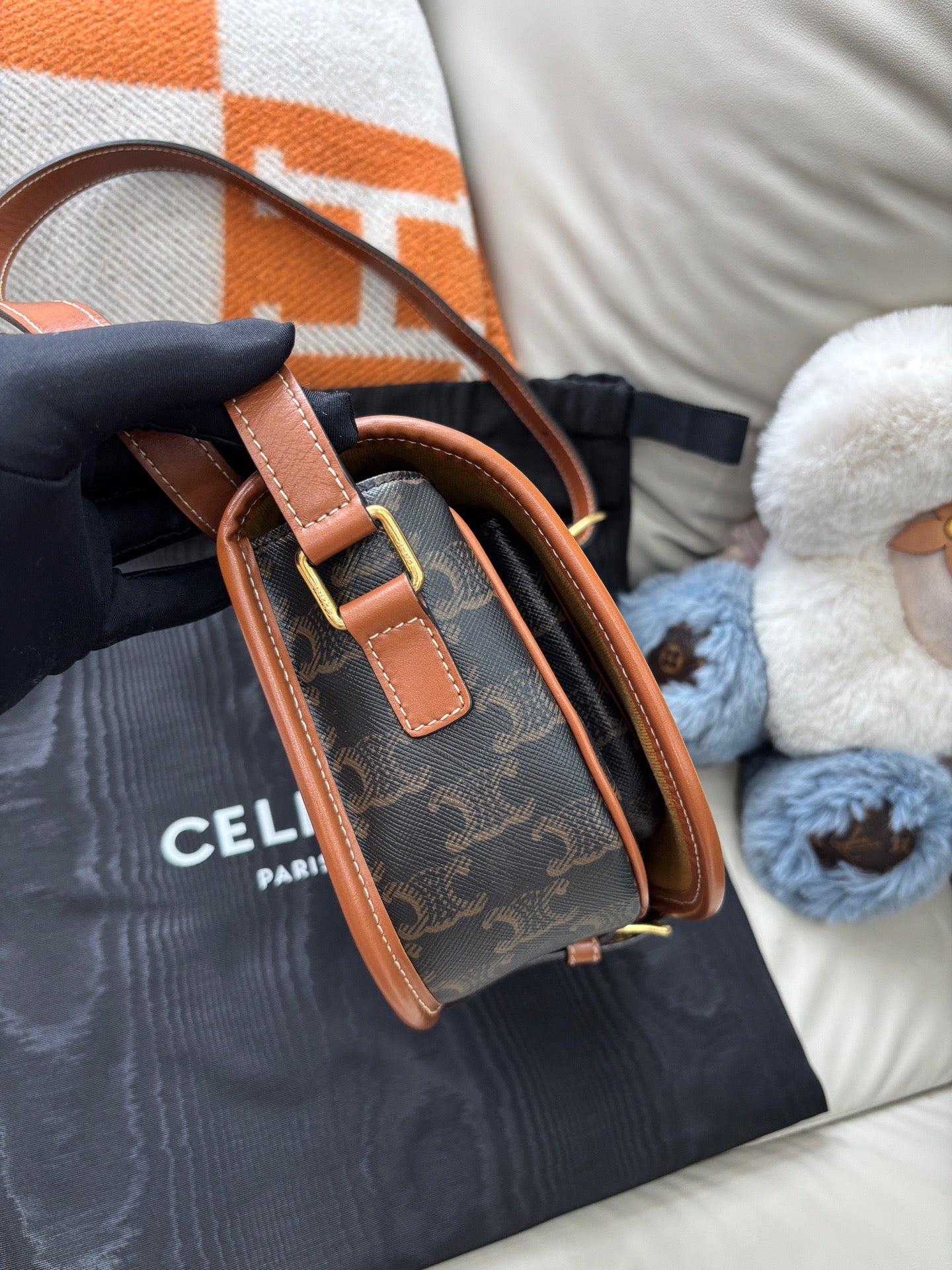 Celine Folco Medium Saddle Bag