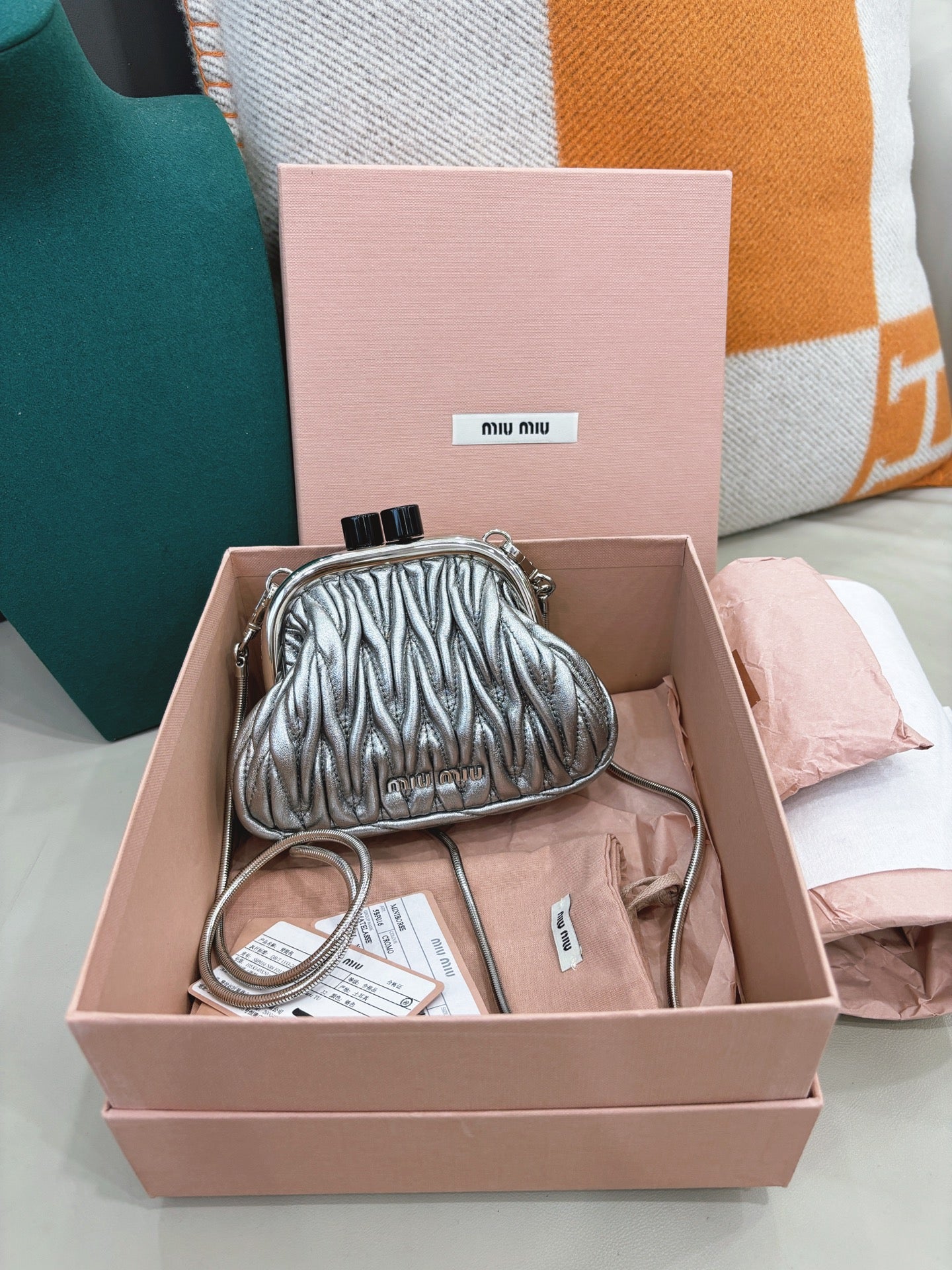 Miu Miu Mini Kiss-Lock Bag