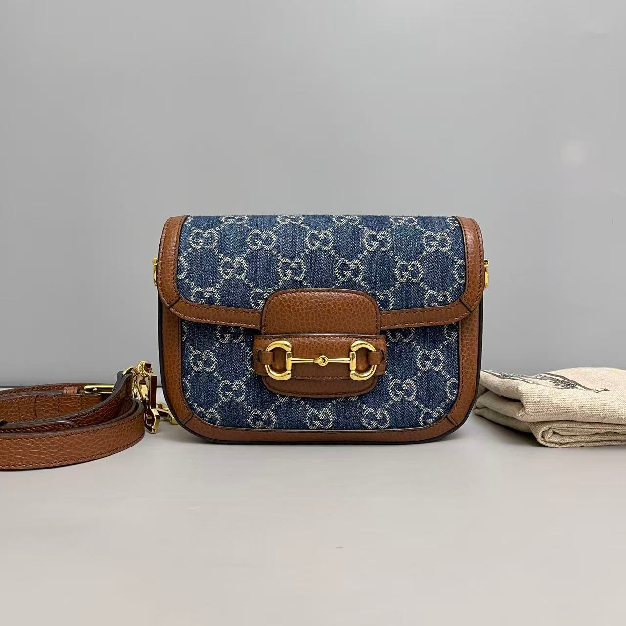 Gucci 1955 Mini Horsebit Saddle Bag