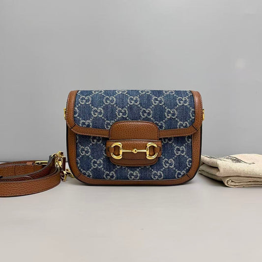 Gucci 1955 Mini Horsebit Saddle Bag