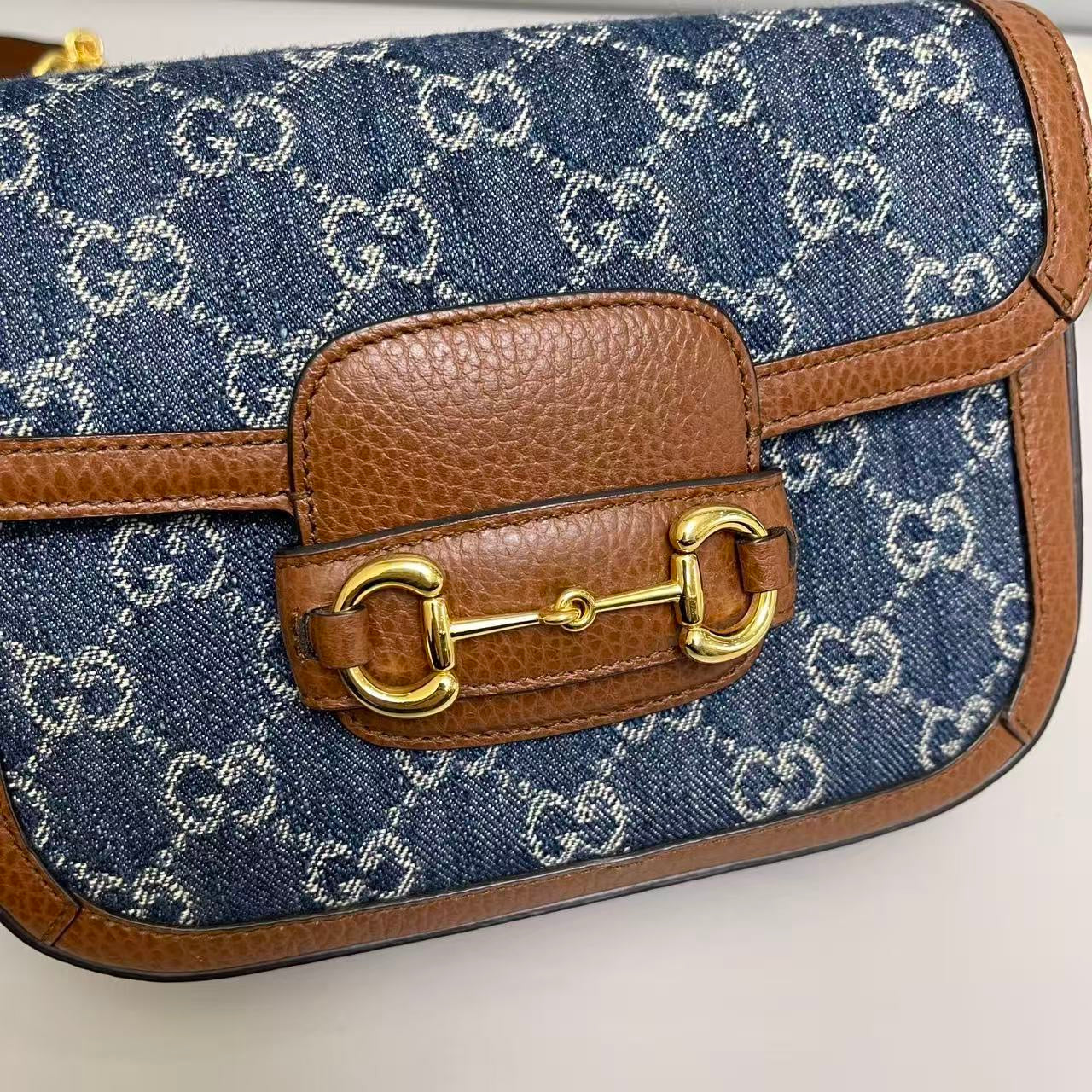 Gucci 1955 Mini Horsebit Saddle Bag