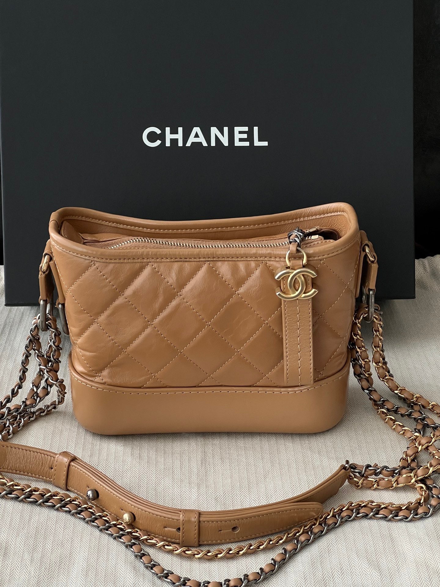 Chanel Gabrielle Small Hobo — Caramel Brown