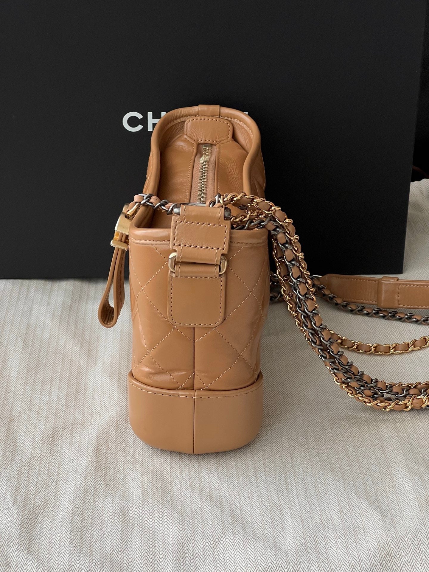 Chanel Gabrielle Small Hobo — Caramel Brown