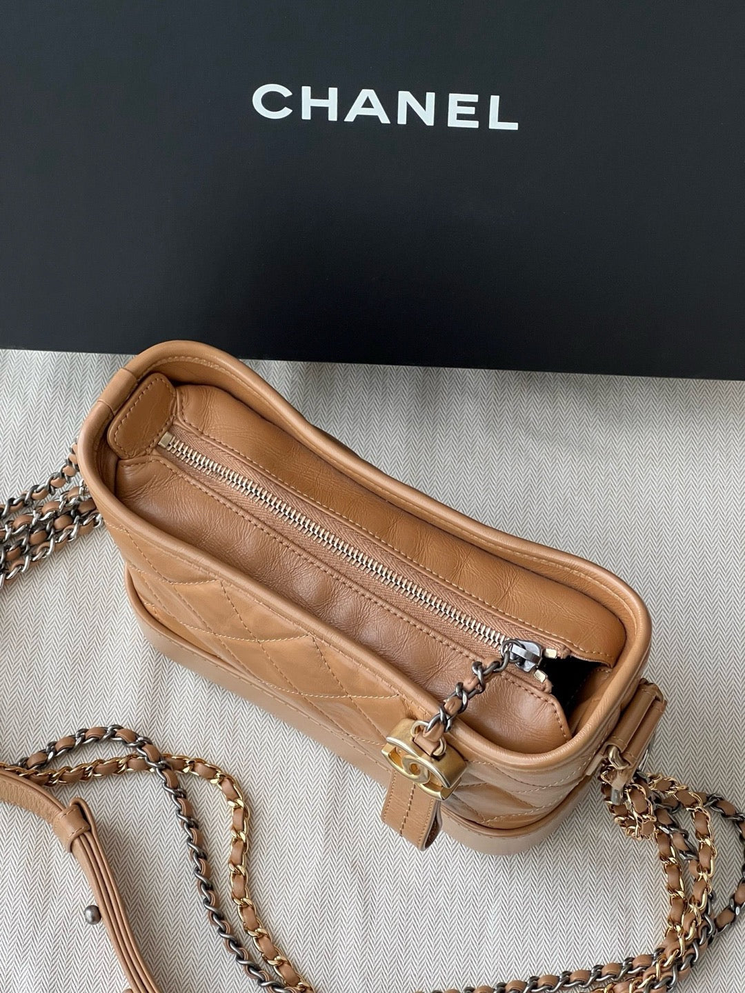 Chanel Gabrielle Small Hobo — Caramel Brown