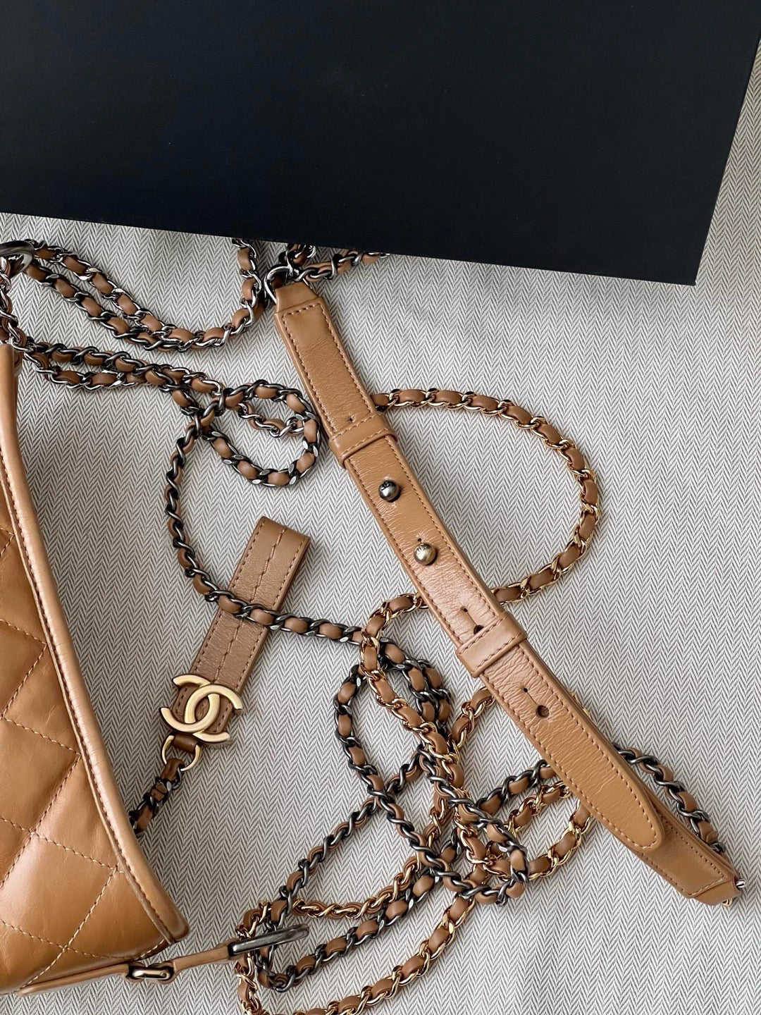 Chanel Gabrielle Small Hobo — Caramel Brown
