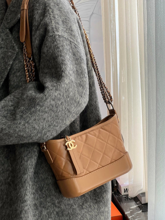 Chanel Gabrielle Small Hobo — Caramel Brown