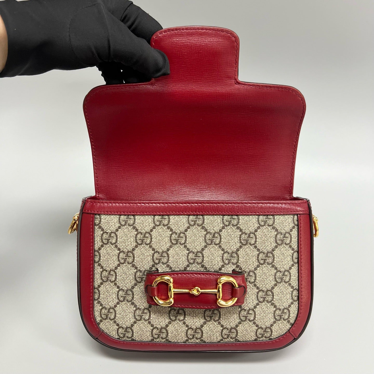 Gucci 1955 Mini Horsebit Saddle Bag