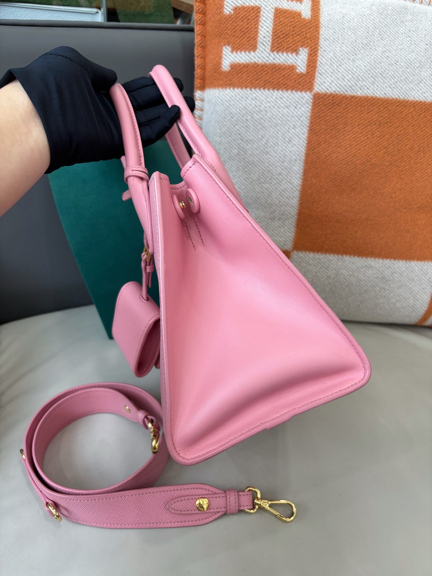 Prada Saffiano Leather Top-Handle & Crossbody Bag