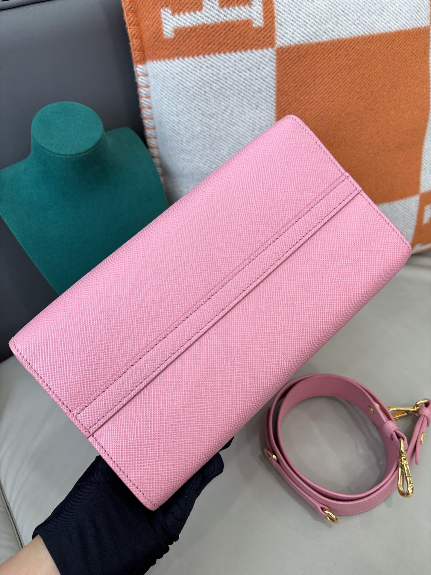 Prada Saffiano Leather Top-Handle & Crossbody Bag