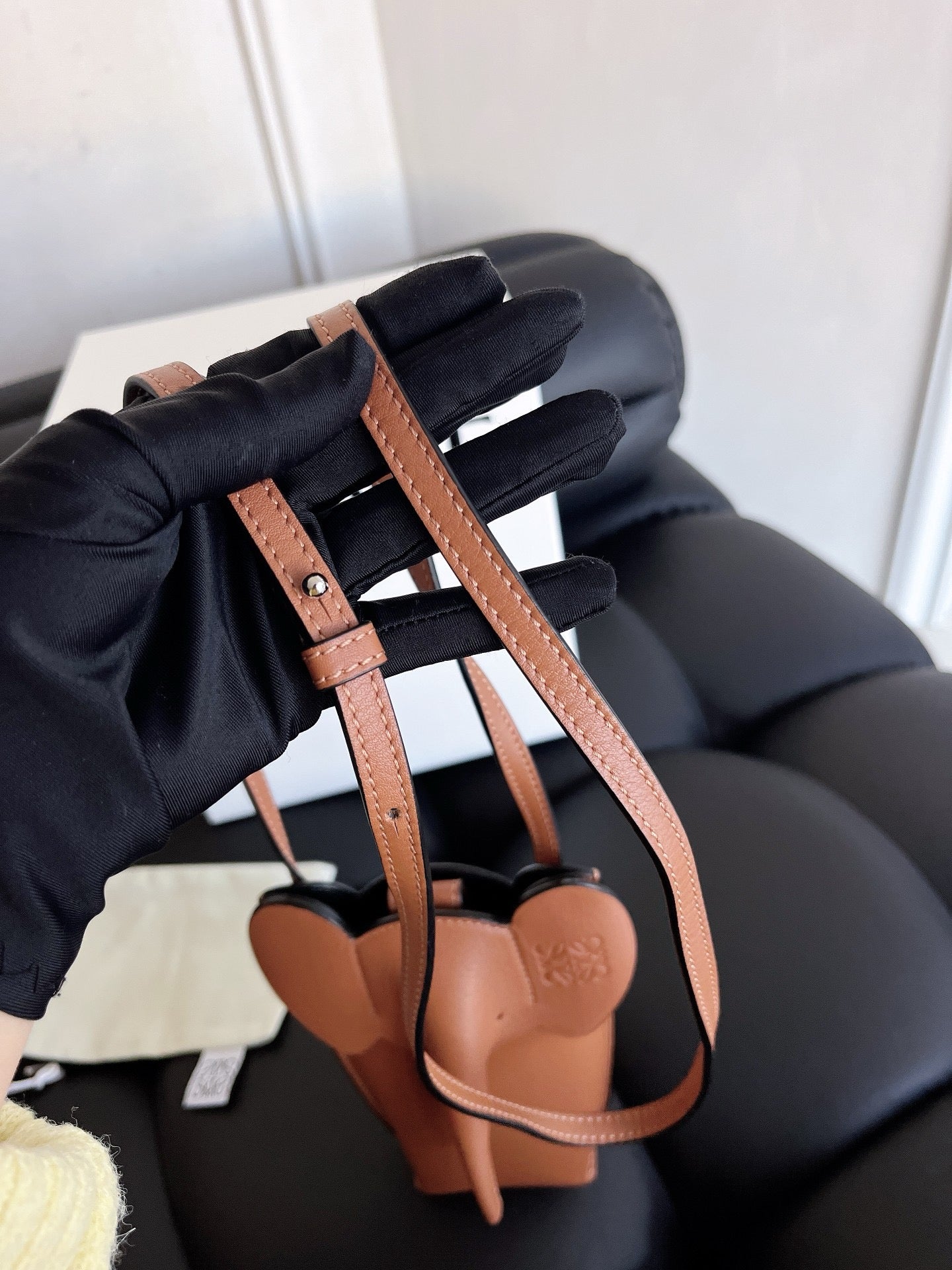 LOEWE Elephant Pocket in Caramel Leather