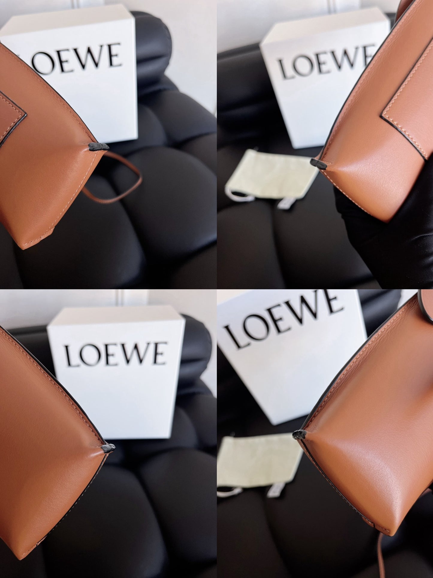 LOEWE Elephant Pocket in Caramel Leather