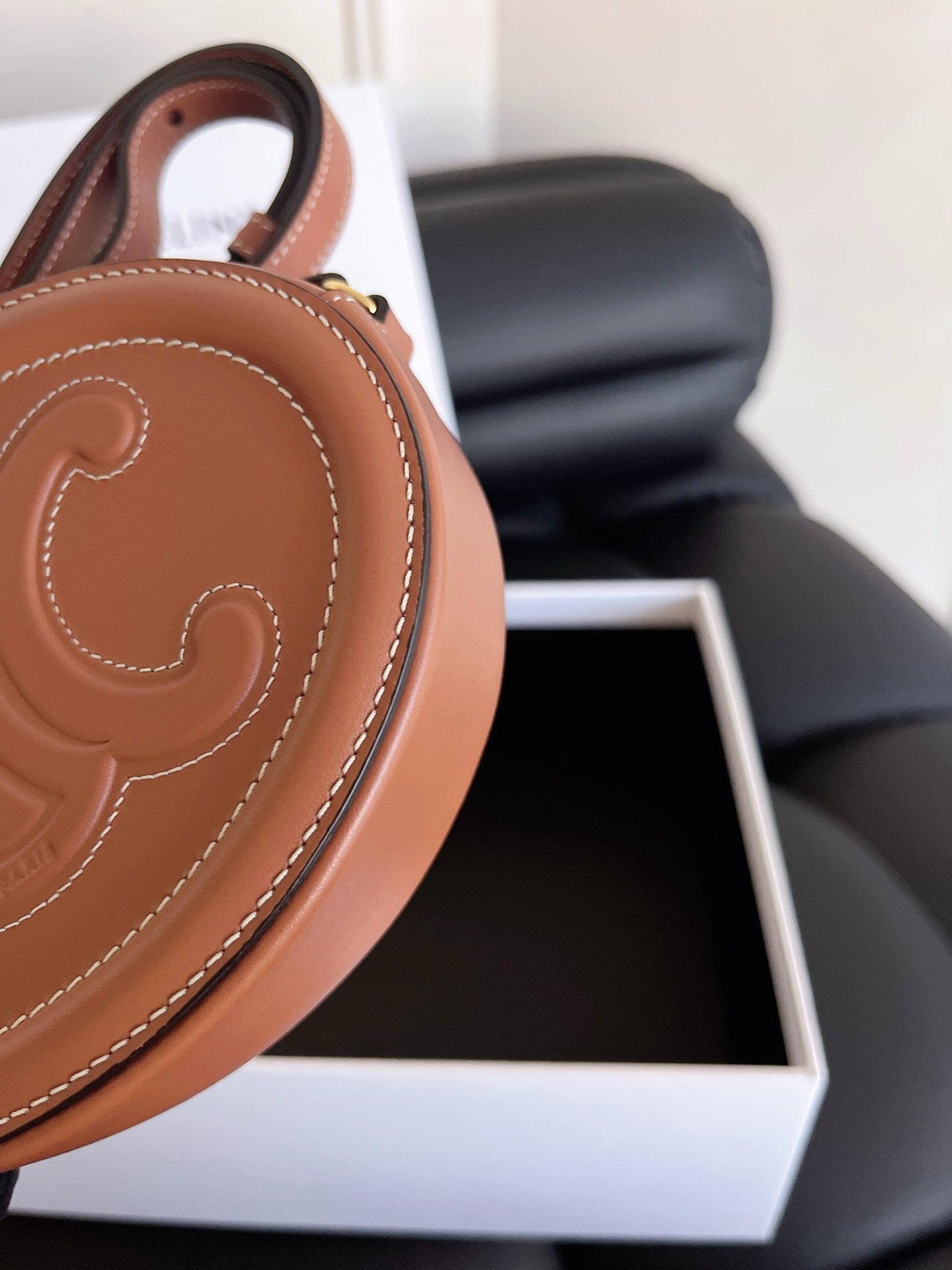 CELINE Cuir Triomphe Bag