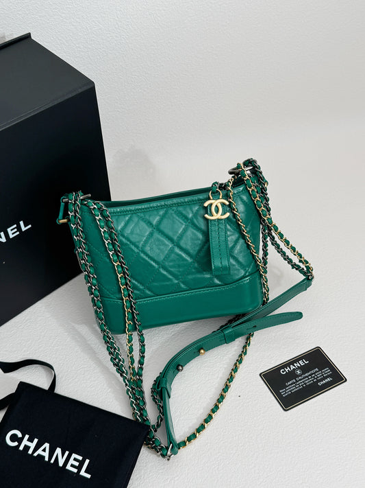 Chanel Gabrielle Small Hobo — Peacock Green