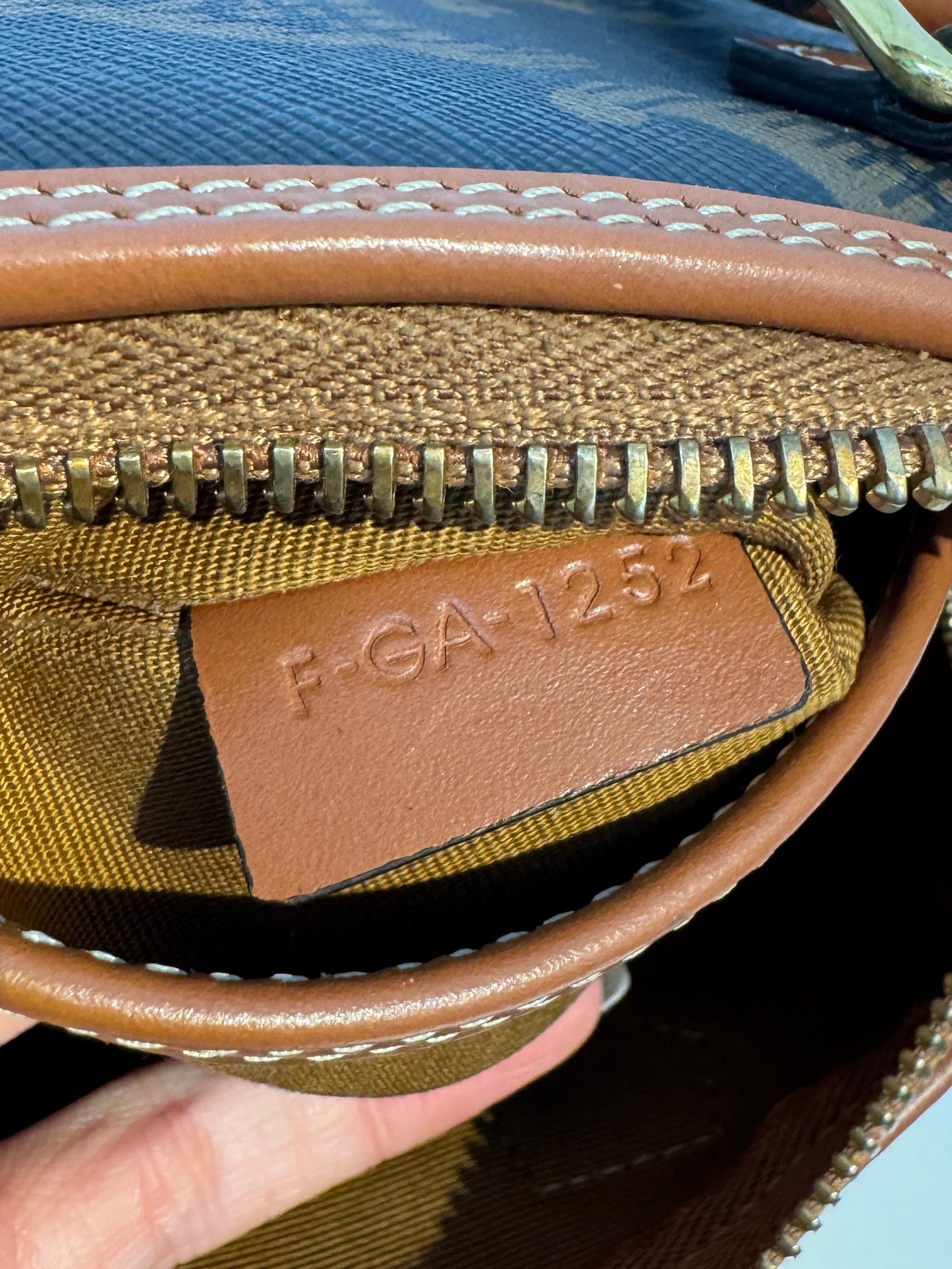 Celine Triomphe Boston Bag — Small Size with Signature Logo