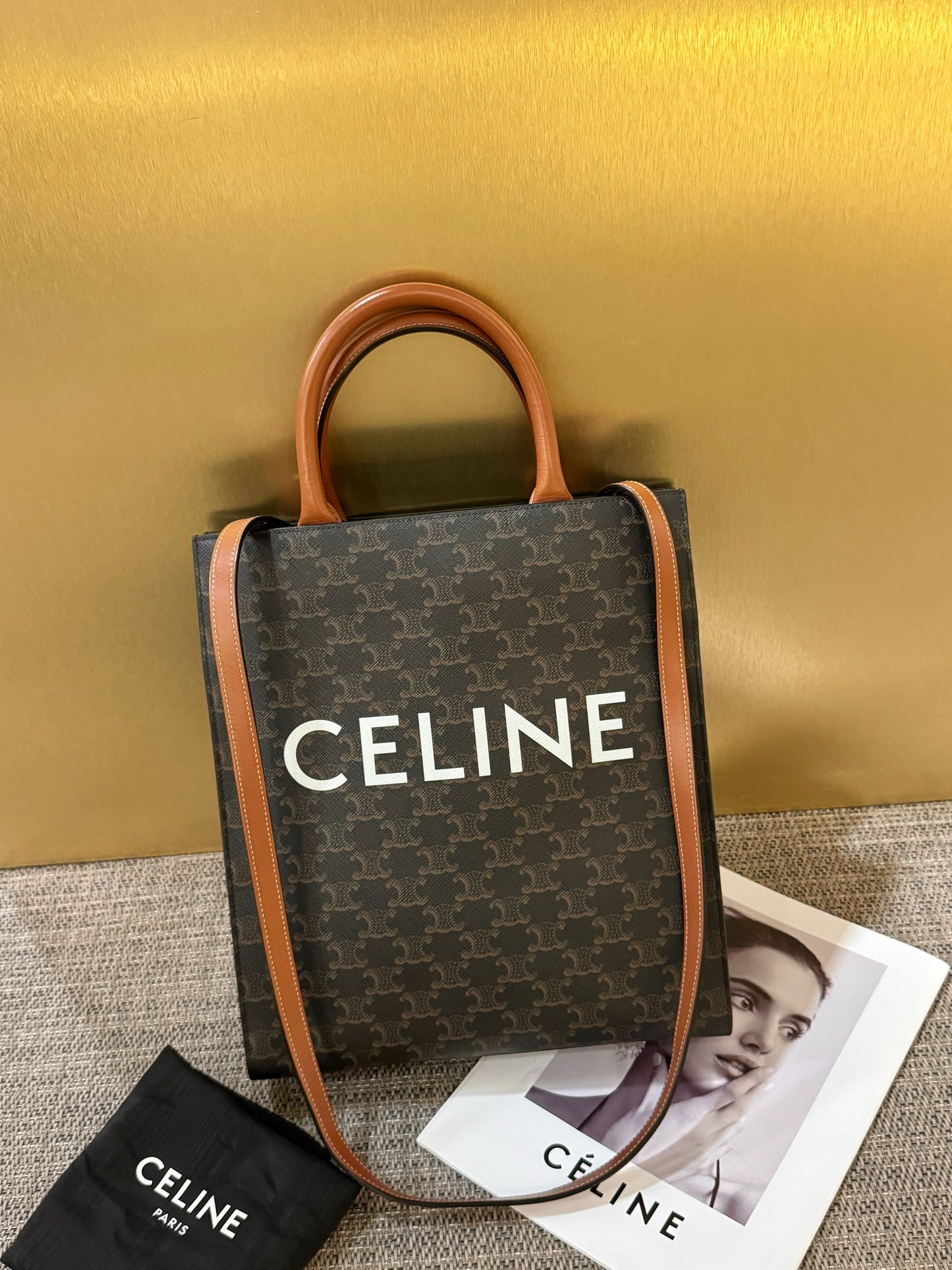 Celine Cabas Triomphe Tote