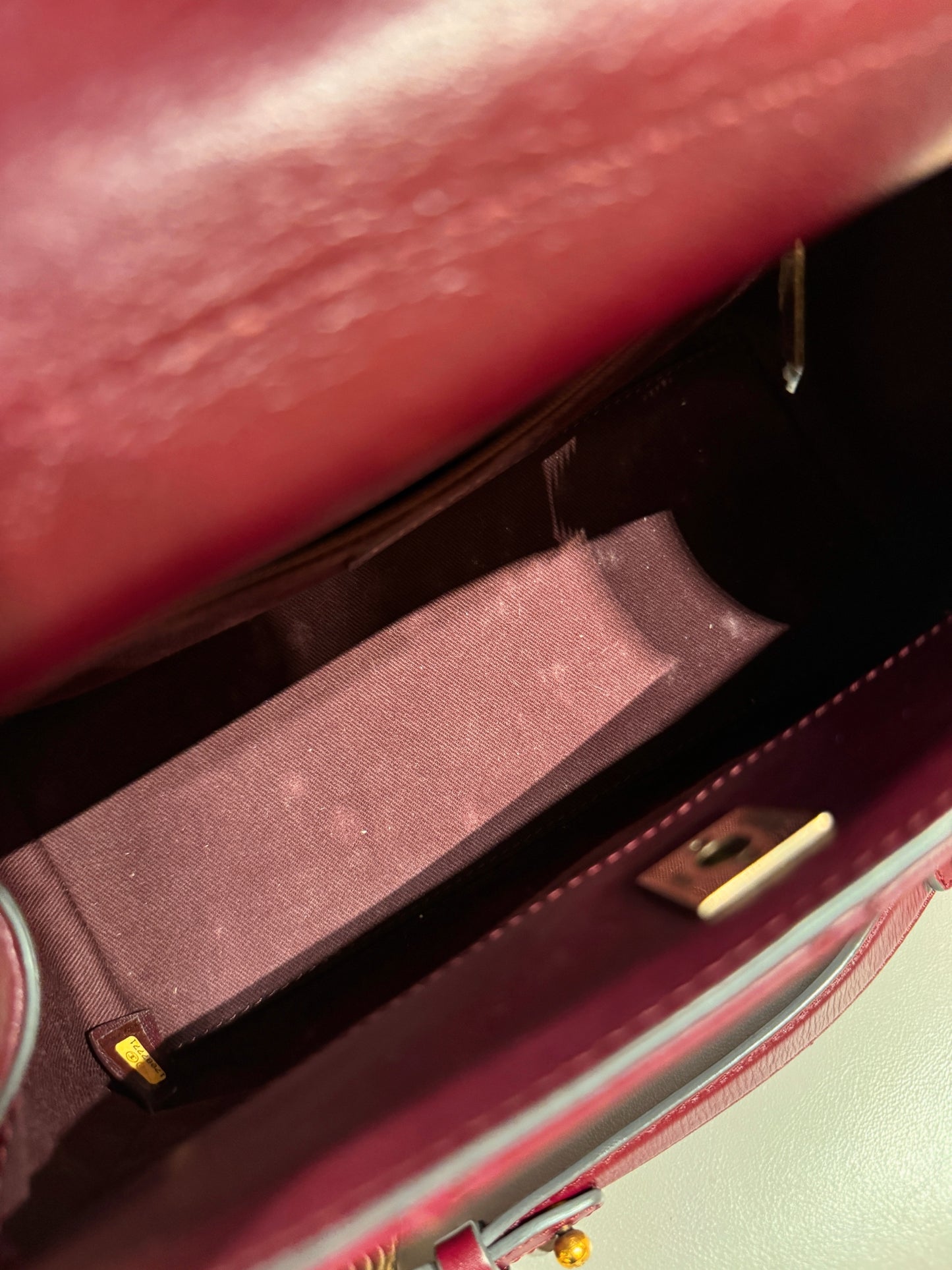 Chanel “Milk Box” Tote — Burgundy Calfskin