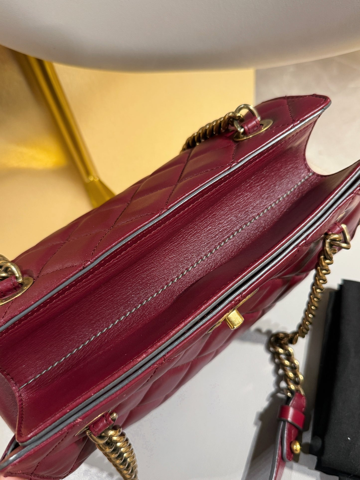 Chanel “Milk Box” Tote — Burgundy Calfskin