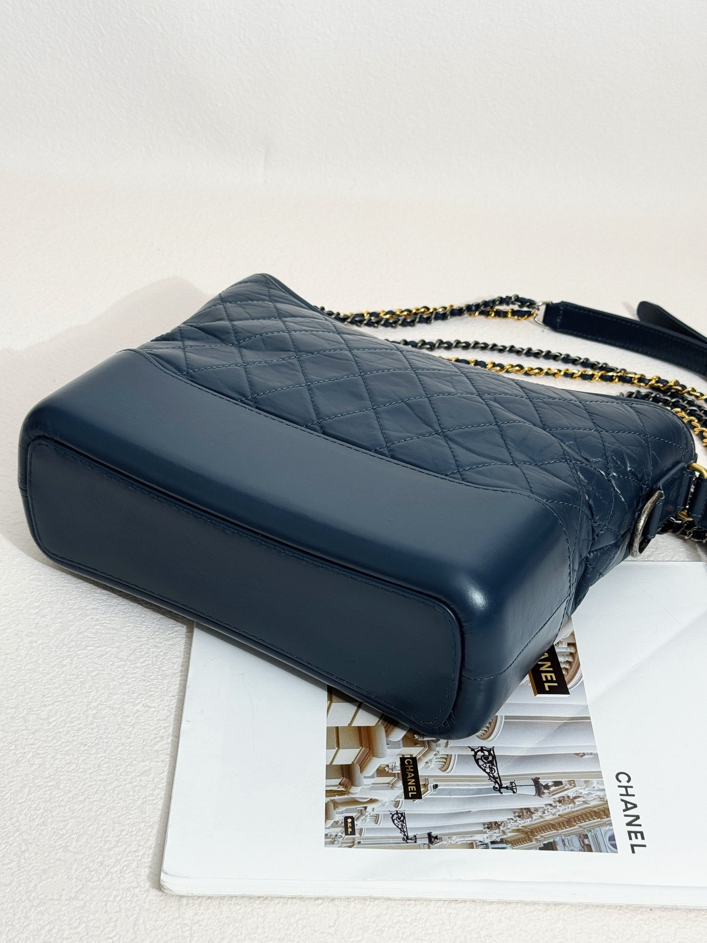 Chanel Gabrielle Medium Hobo — Navy Blue