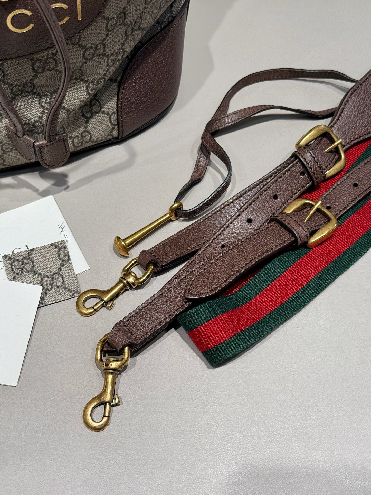 Gucci Tiger-Head Drawstring Bucket Bag