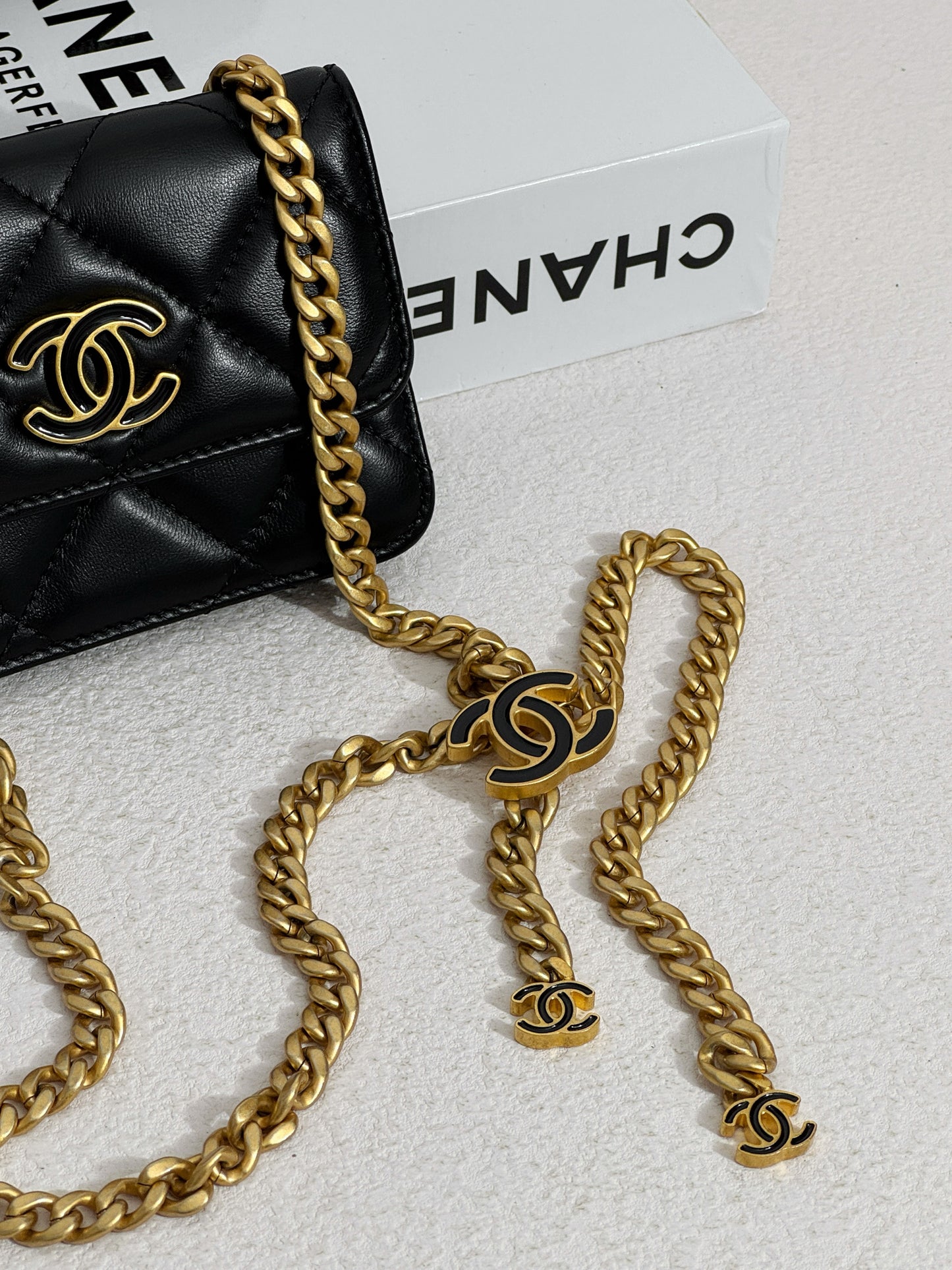 Chanel Mini WOC-Enamel Logo Clasp