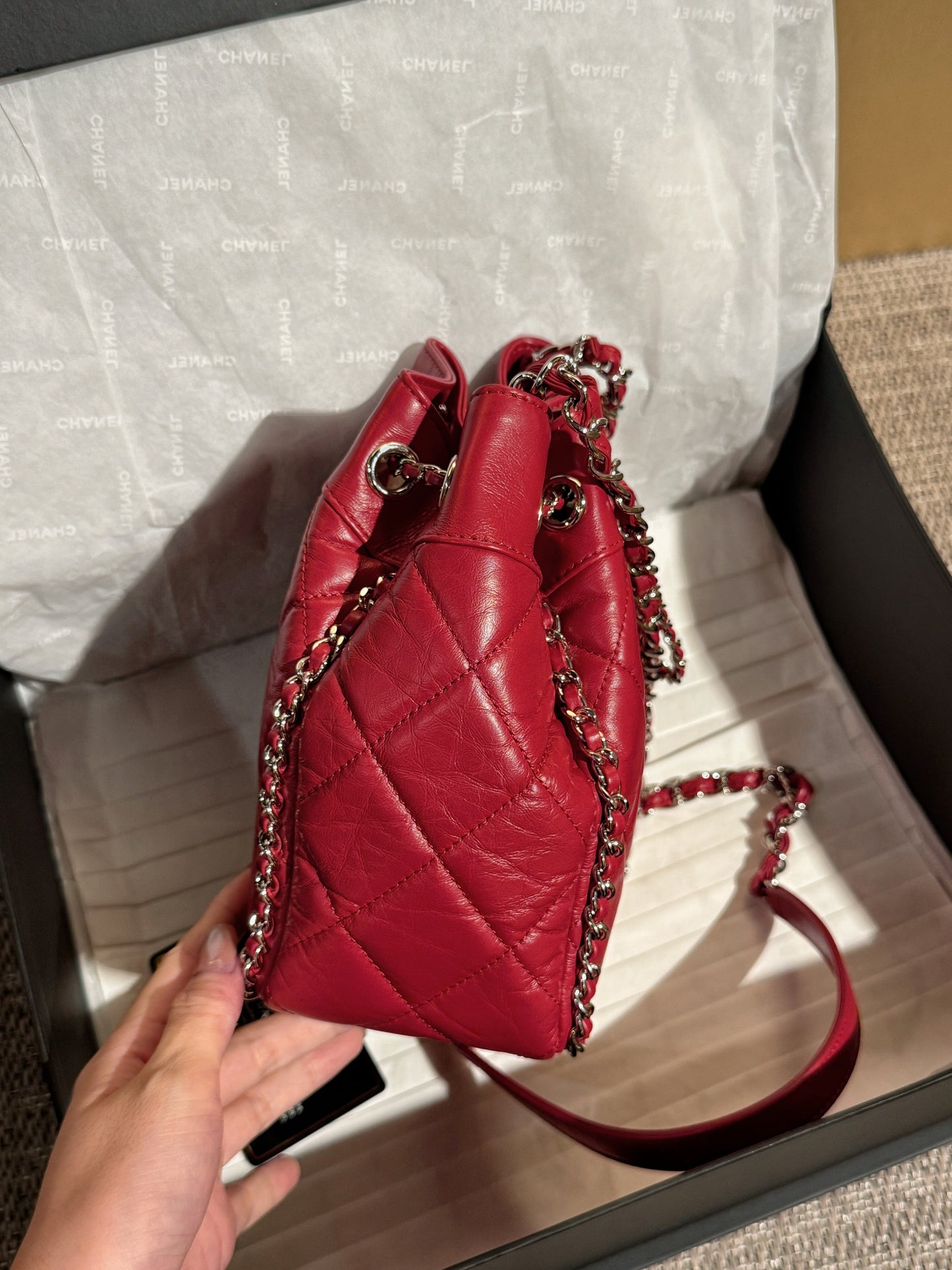 Chanel Drawstring Bucket Bag