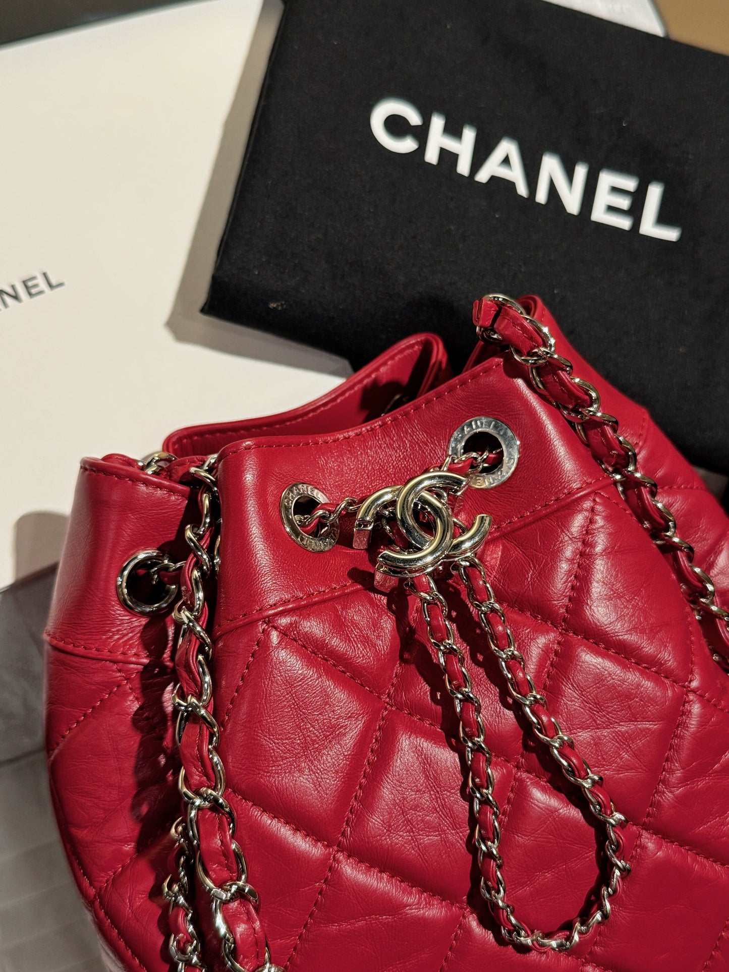 Chanel Drawstring Bucket Bag