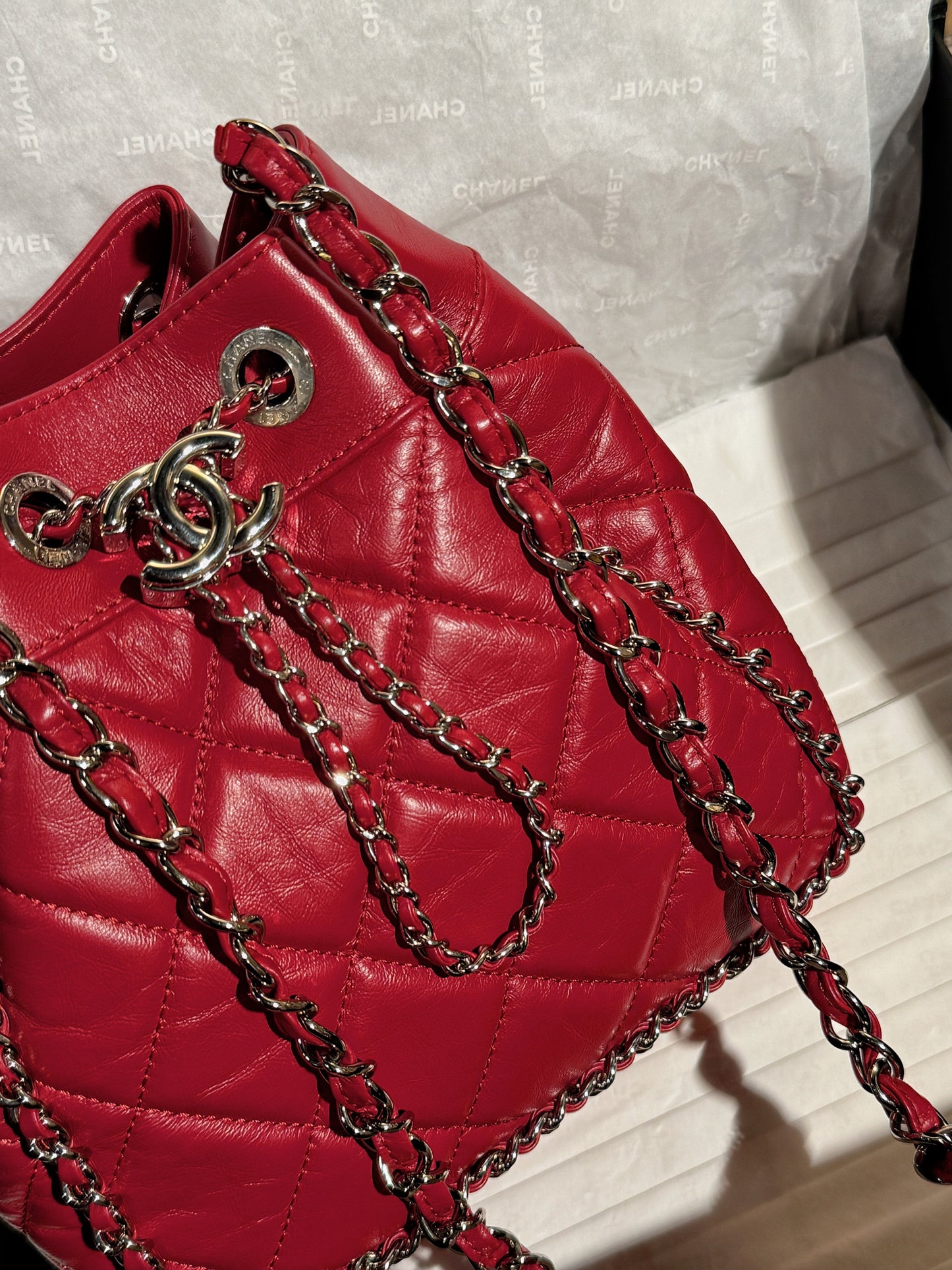 Chanel Drawstring Bucket Bag