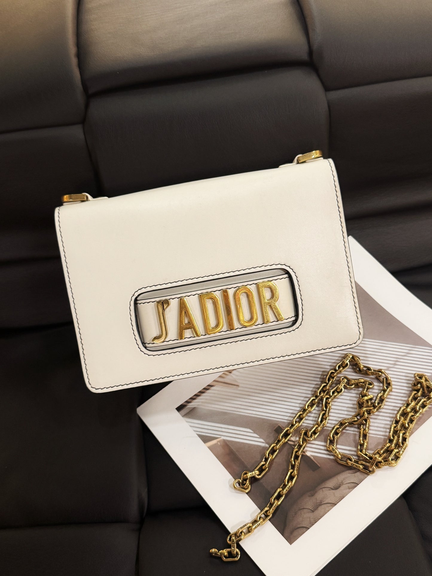 Dior J’adior Chain Bag — Cream White